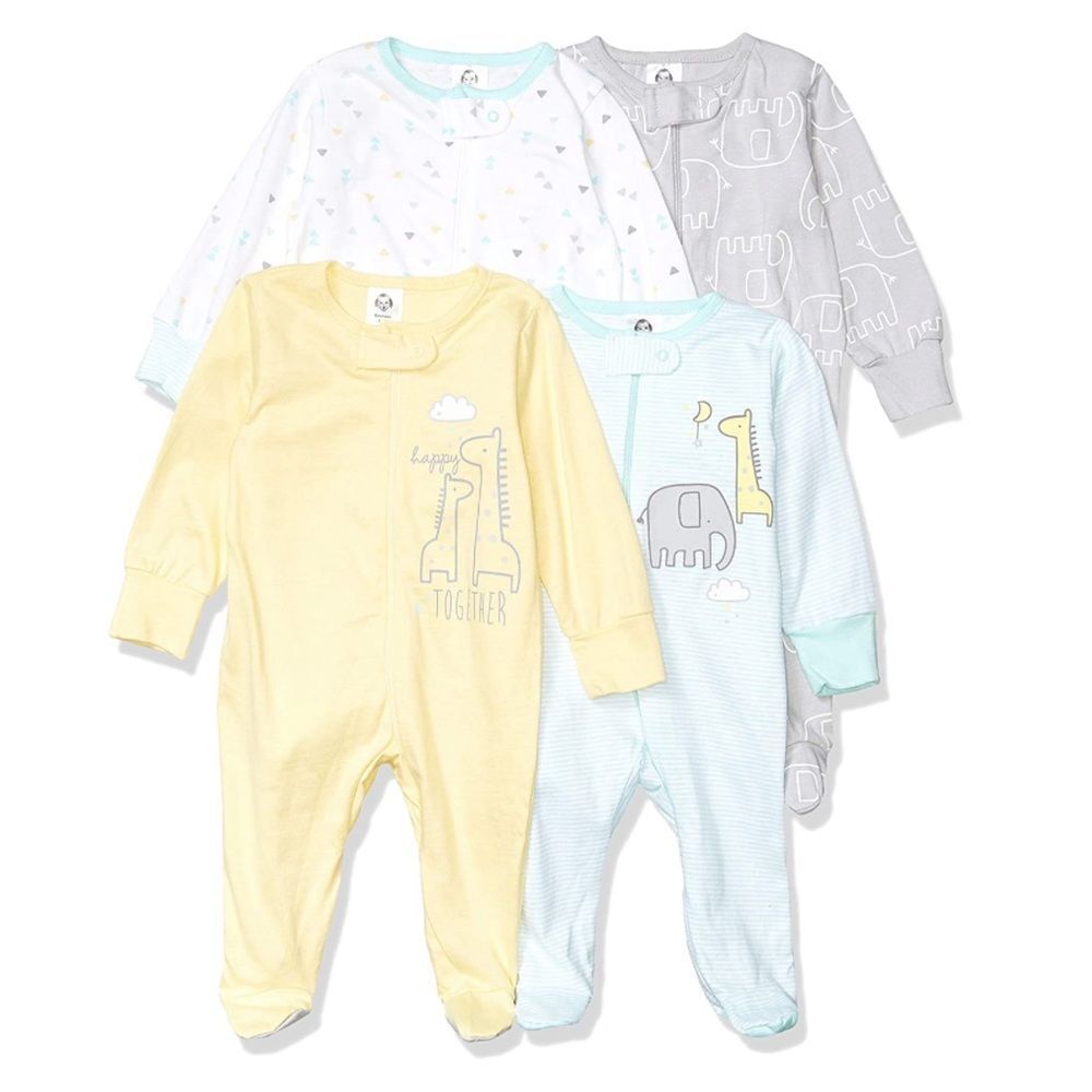 NWT Gerber Baby Sleep & Play Footie - 4 Pack